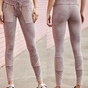 Free People patchwork leggings